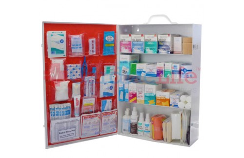 Workplace First Aid Kit 4 Shelf OSHA Approved No Logo